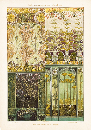 1890s-1900s Art Nouveau Lithographs
